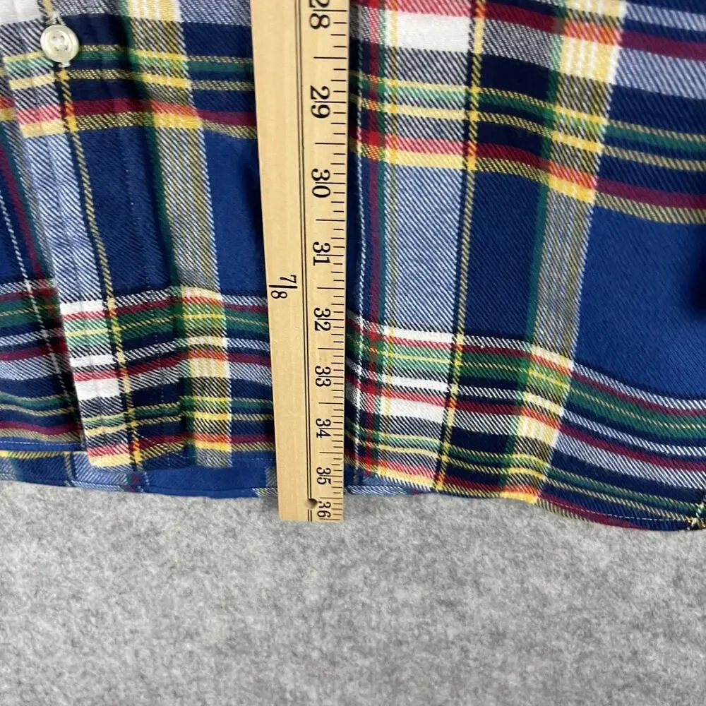 Polo Ralph Lauren Flannel Shirt Mens‎ 2XLT Plaid Button Down Performance Preppy